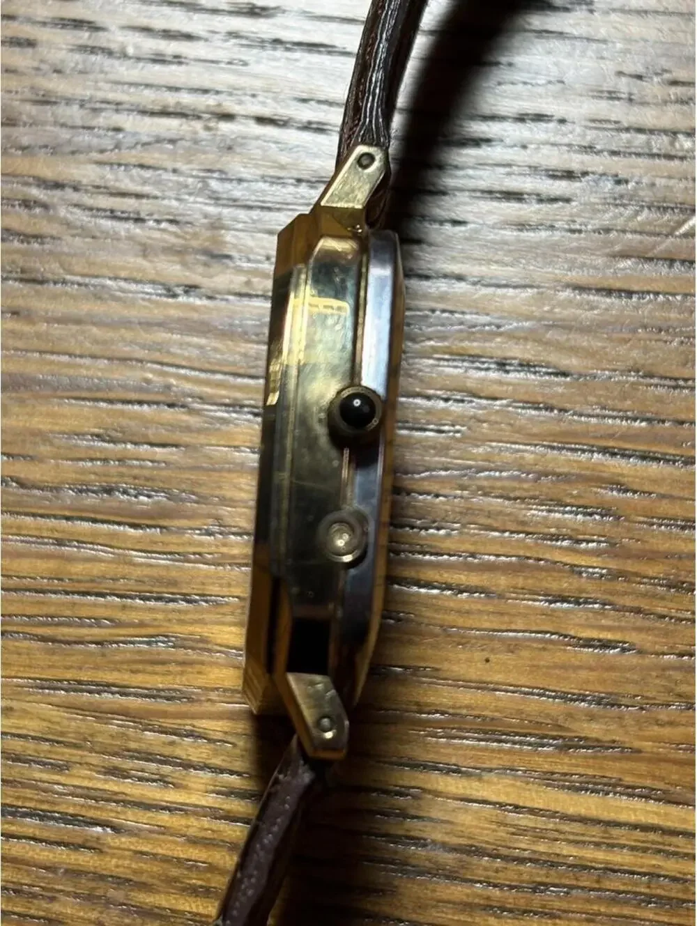 Timex Men's Brown and Gold Watch